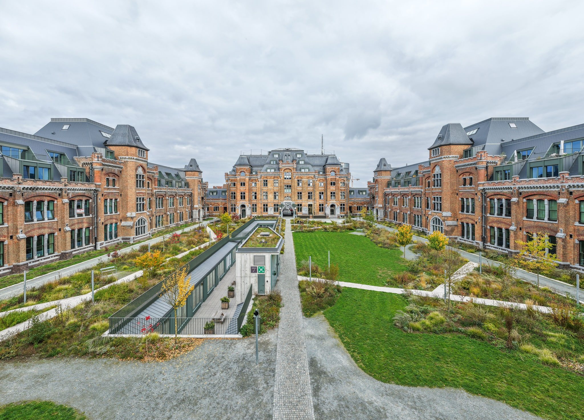 Architectural photography with clean lines and controlled light